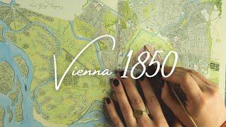 ASMR: A Map of Vienna from 1850 (soft spoken, map tracing)