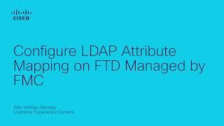 Configure LDAP Attribute Mapping on FTD Managed by FMC