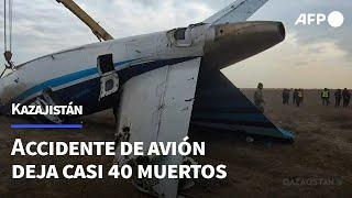 Accidente de avión en Kazajistán deja casi 40 | AFP