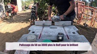 Fabrication des plinthes en granit