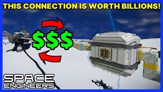 How To Make Money? THIS WILL MAKE YOU $$$ BILLIONS $$$ - Vanilla SPACE ENGINEERS Survival - Ep 25