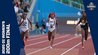 Women's 200m final - 2025 NCAA outdoor track and field championships