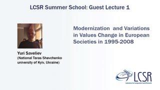 LCSR Summer School Guest Lecture 1
