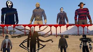 Slashers VS Creepypastas - Epic battle (GTA 5)