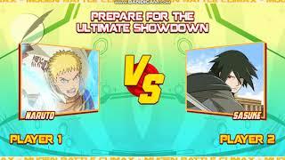 Sasuke Uciha Adult VS Naruto Uzumaki Adult Full | Naruto MUGEN Battle Climax 1.1 2018