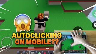 HOW TO CLICK FAST ON MOBILE + HANDCAM #roblox #auto724