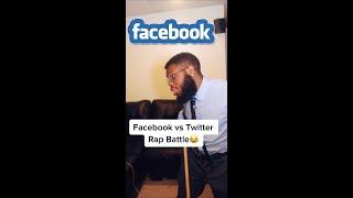 Facebook vs Twitter Rap Battle #shorts