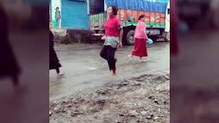 Tuensang town street dancer..