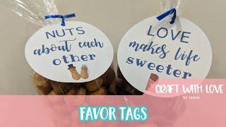 How to make favor tags with Cricut Design Space | Craft with Love