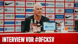 OFC-Cheftrainer Christian Neidhart vor Kickers Offenbach vs. KSV Hessen Kassel