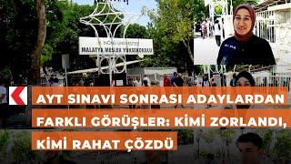 AYT sınavı sonrası adaylardan farklı görüşler: Kimi zorlandı, kimi rahat çözdü