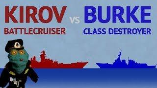 Could a US destroyer defeat the Russian Battlecruiser?