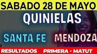 Quinielas Primera y matutina de Santa fé y Mendoza, Sábado 28 de Mayo