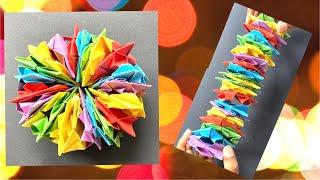 How to make Paper Kaleidoscope, origami  magic star,Anti-stress paper toy