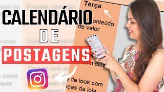 CALENDÁRIO DE POSTAGENS PARA LOJA NO INSTAGRAM - ideias de postagens para story da loja de roupas