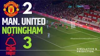 MANCHESTER UNITED 2-3 NOTINGHAM FOREST • Highlights • Premier League 24/25 | Simulation/Recreation