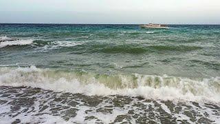 Прекрасный галечный пляж и звуки Черного моря | Beautiful pebble beach and the sounds of the Sea