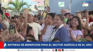 Entrega de beneficios para el sector agrícola de El Oro