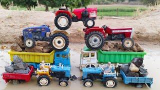 Gadi Wala Video | Tata Truck | Mahindra Tractor 575 | Rickshaw | Jcb | #tractor #toys | Parth Kids