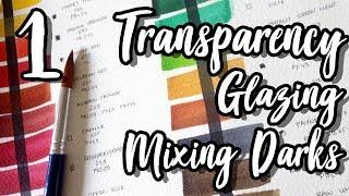 Transparency, Glazing & How to Mix Darks (Watercolour for Beginners Ep.1)