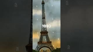 evolution of Eiffel Tower (1880-2023)