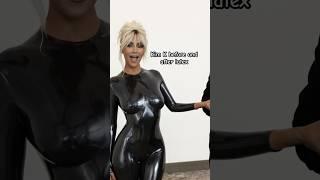 Kim Kardashian in Latex Catsuit