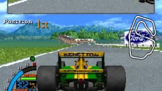 F1 Super Lap - Sega System 32 - Benetton Completo/Full Gameplay [Attrack Mode+Gameplay+Final/Ending]