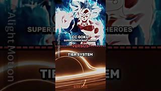 Cc goku vs tier system  #edit #shorts #dragonball #ccgoku #tiersystem