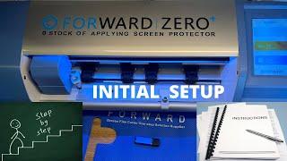 Forward Zero Universal Screen Protector Film cutter initial setup instructions step by step #Forward