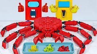 Lego MUKBANG : Giant King Crab | Stop Motion Cooking ASMR