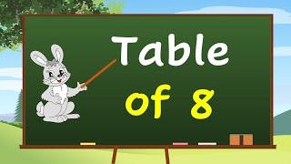 8x1=8 Multiplication, Tables, 8 ka table, Table of 8, Tables Song, Multiplication Time of Tables