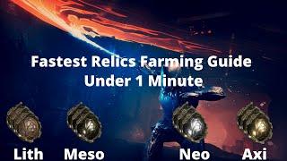 How to Farm Relics Solo | One Relic Under A Minute | Warframe