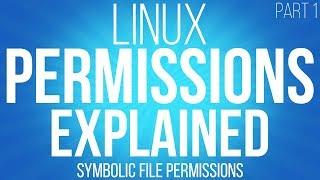 Linux file permissions explained. symbolic permissions and chmod - part 1