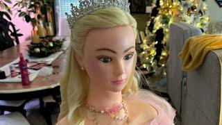 Glinda from Wicked Hairstyle | ASMR | hairstyling - Ariana Grande as Glinda - Finishing Touches