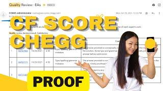 What Is CF Score ? Chegg India | Part Time Job For Students