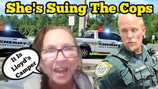 SHE IS SUING THE COPS