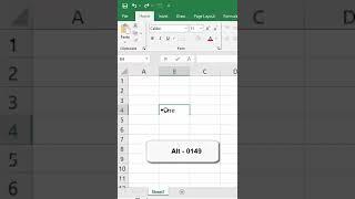 How to put bullets in a cell #exceltips #microsoftexcel