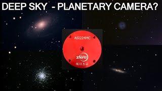 Deep Sky Imaging with a ZWO ASI 224MC Planetary Astro Camera