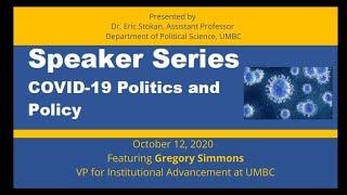 COVID-19 Politics and Policy Speaker Series with Greg Simmons