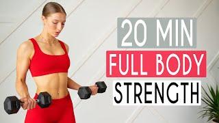 20 MIN FULL BODY TONING & STRENGTH - Total Body Workout At Home