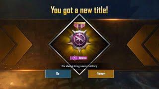 Veteran Achievement & Veteran Title In PUBG Mobile