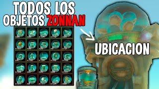 Cuales son y donde conseguir todos los artefactos Zonnan en Zelda Tears of the Kingdom (Totk)