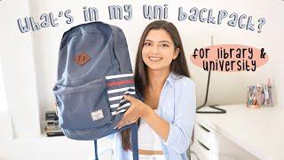 WHAT'S IN MY UNI BACKPACK? | BACK TO SCHOOL 