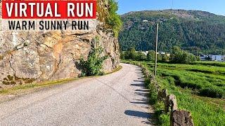 Virtual Run | Warm Summer day Running Video For Treadmill Workout