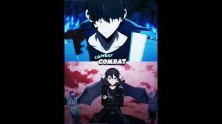 KIRITO vs SUNG JIN WOO#anime#vs#