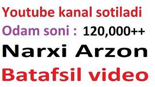 N89383 YOUTUBE KANAL SOTILADI 2024 PULATOV DILMUROD internetda pul ishlash youtube prosmotr