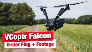 V Coptr Falcon - DAS AKKU-WUNDER - Mein erster Flug + Footage / Deutsch