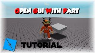 Open Gui With Part | Roblox Scripting Tutorial