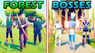 GREAT FOREST vs BOSSES TEAM - Totally Accurate Battle Simulator | TABS