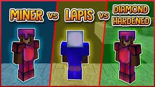 HYPIXEL SKYBLOCK | MINER VS LAPIS VS HARDENED DIAMOND ARMOR! *MUST SEE*